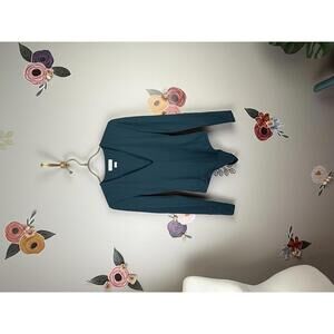 Babaton by Aritzia Teal Thong Long Sleeve Bodysuit - Size - Small